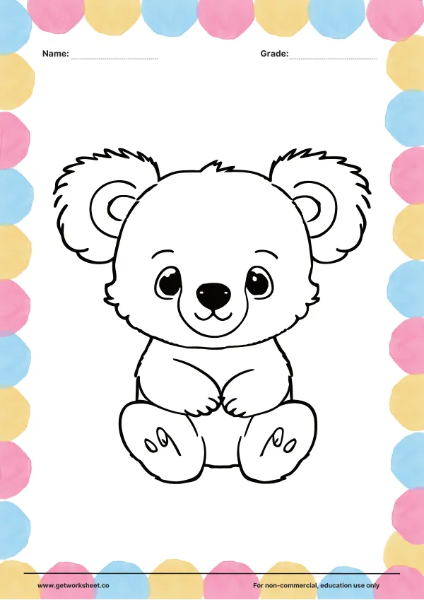 Free printable animal coloring pages – free printable worksheets preview