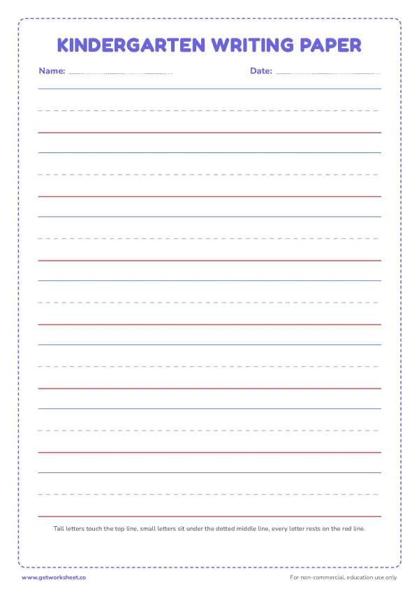 Free handwriting paper printables – free printable worksheets preview