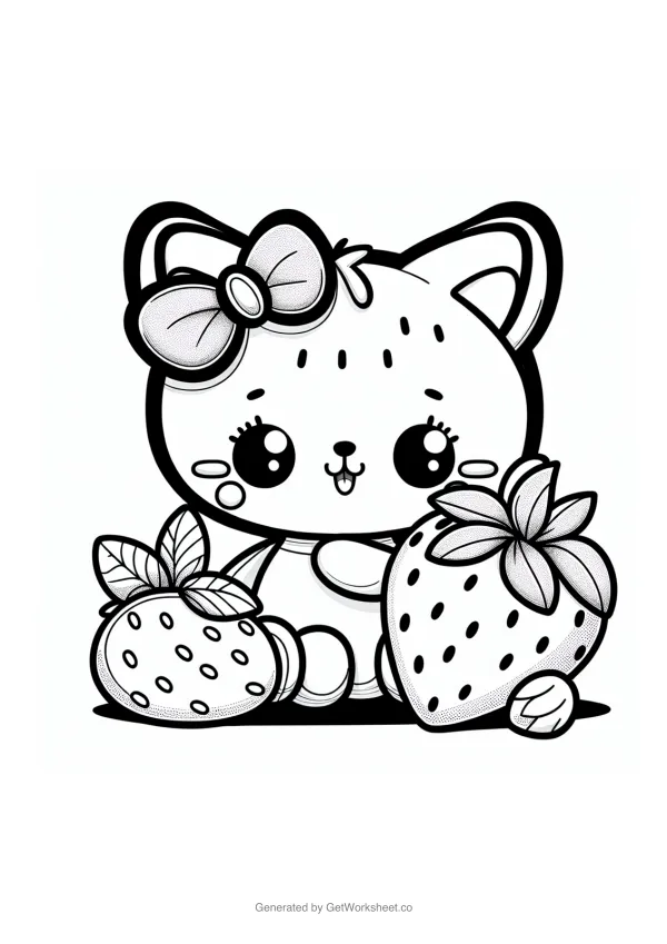 Free hello kitty coloring pages – free printable worksheets preview
