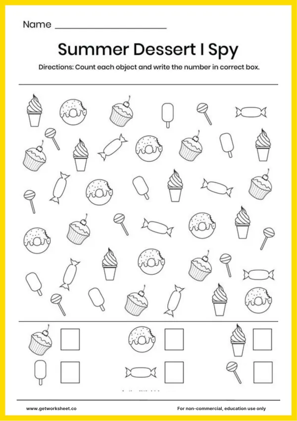 Free i spy worksheets – free printable worksheets preview