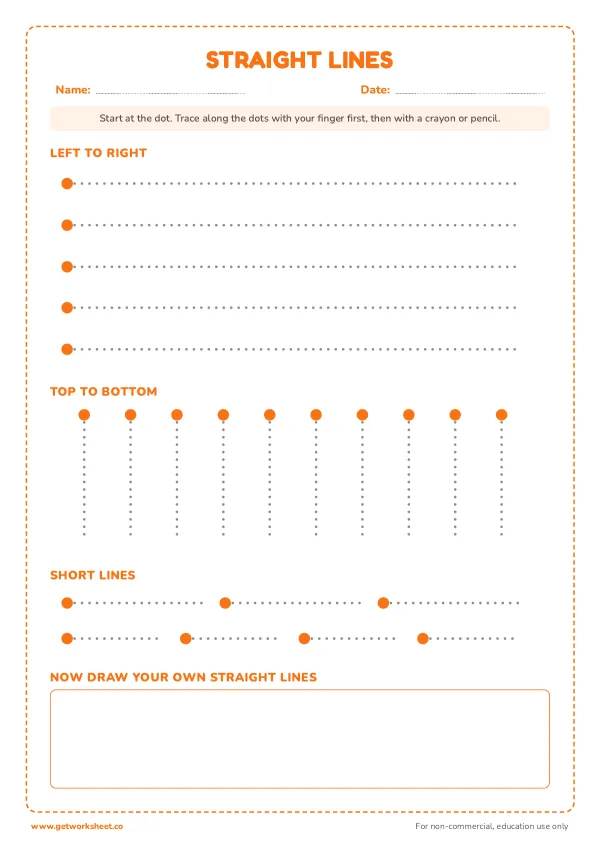 Free line tracing worksheets – free printable worksheets preview