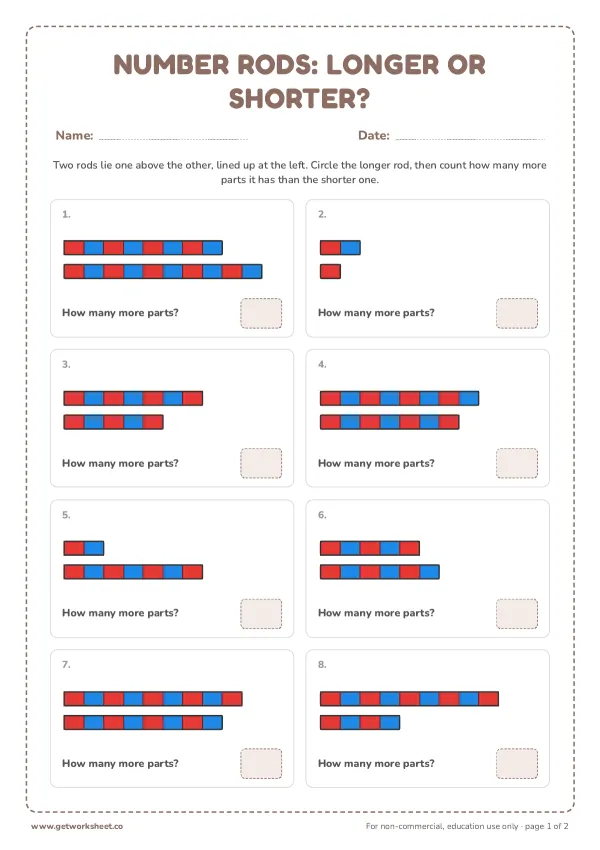 Number rods: longer or shorter?, page 1 preview