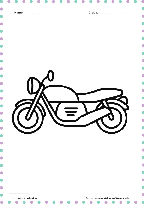 Free printable vehicle coloring pages – free printable worksheets preview