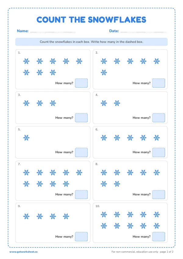 Free winter worksheets for preschool and kindergarten – free printable worksheets preview
